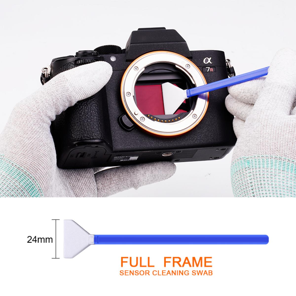 K&amp;F 10 X 24mm Full Frame Camera Sensor Cleaning Swab Kit + 20ml Cleaning Fluid