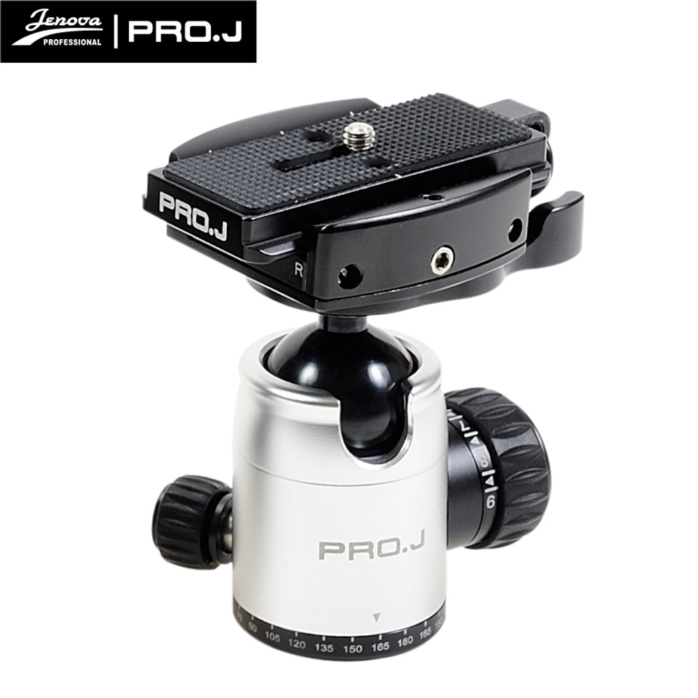 Jenova PRO.J Professional Heavy-Duty Tripod Ball Head Silver - 25624SV