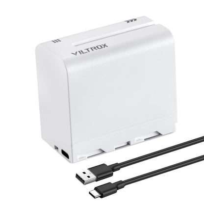 Viltrox NP-F970 6600mAh Lithium Battery with Type-C Fast Charging for LED Lights