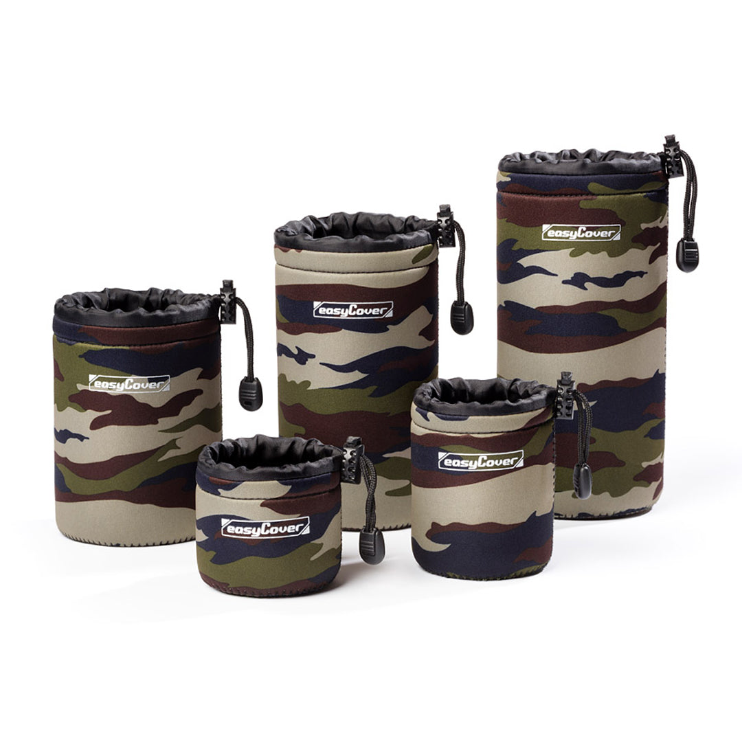 easyCover professional padded camera lens case/pouch 10cm (DIA) X 18cm (LGTH) - Camouflage