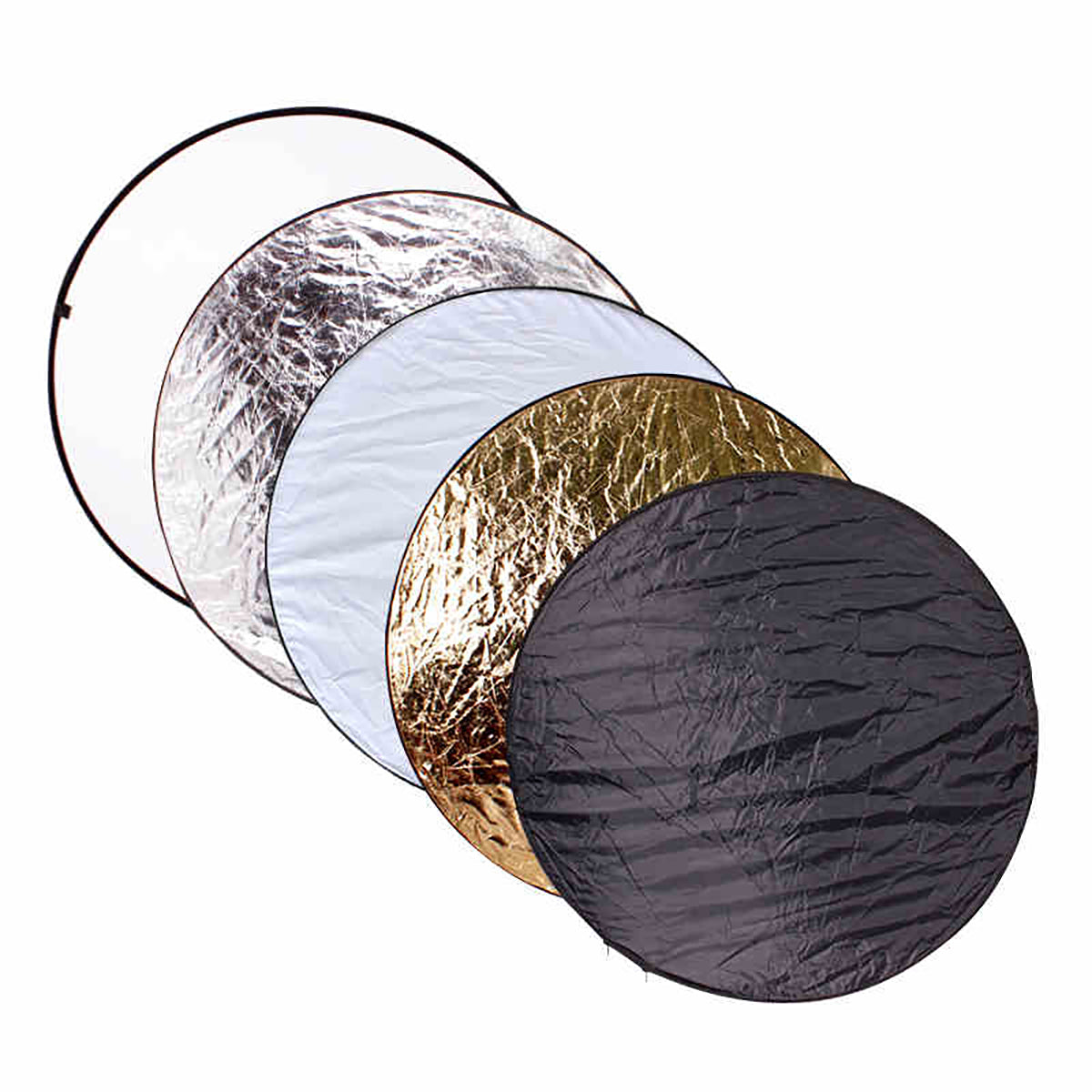 Visico PRO 107cm 5 in 1 | Soft | Black | White | Silver | Gold | Reflector - VS-RD-024