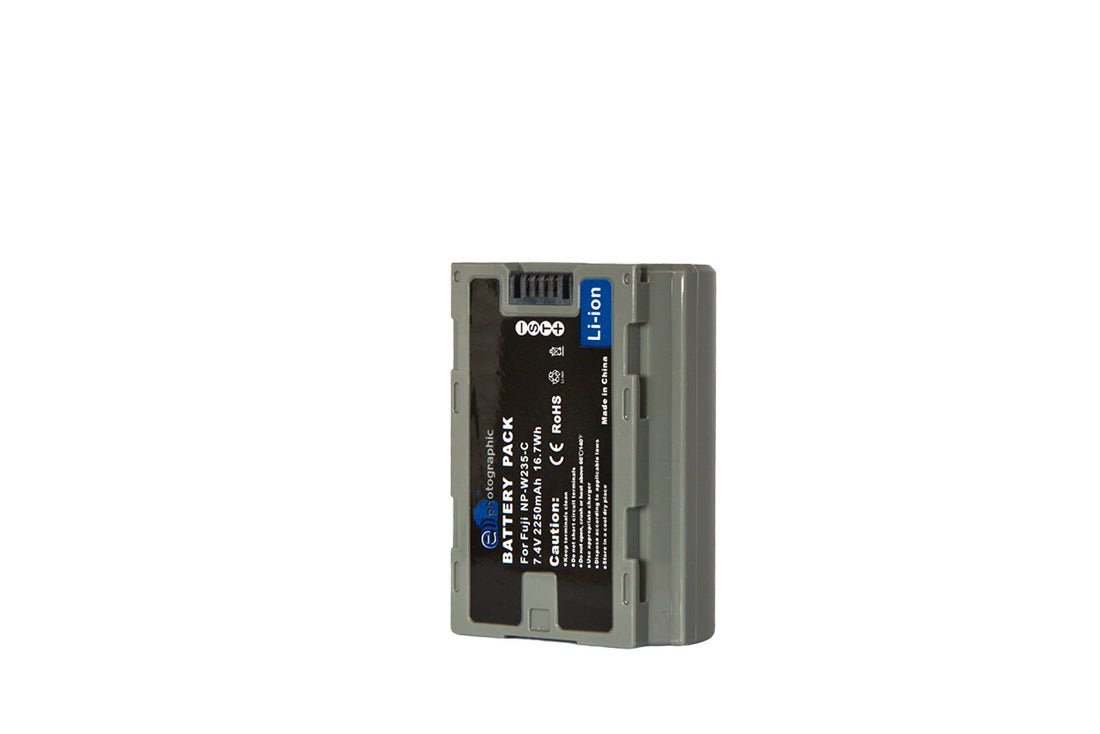 E Photographic NP-W235 2250 mAh Type C Battery for Fujifilm