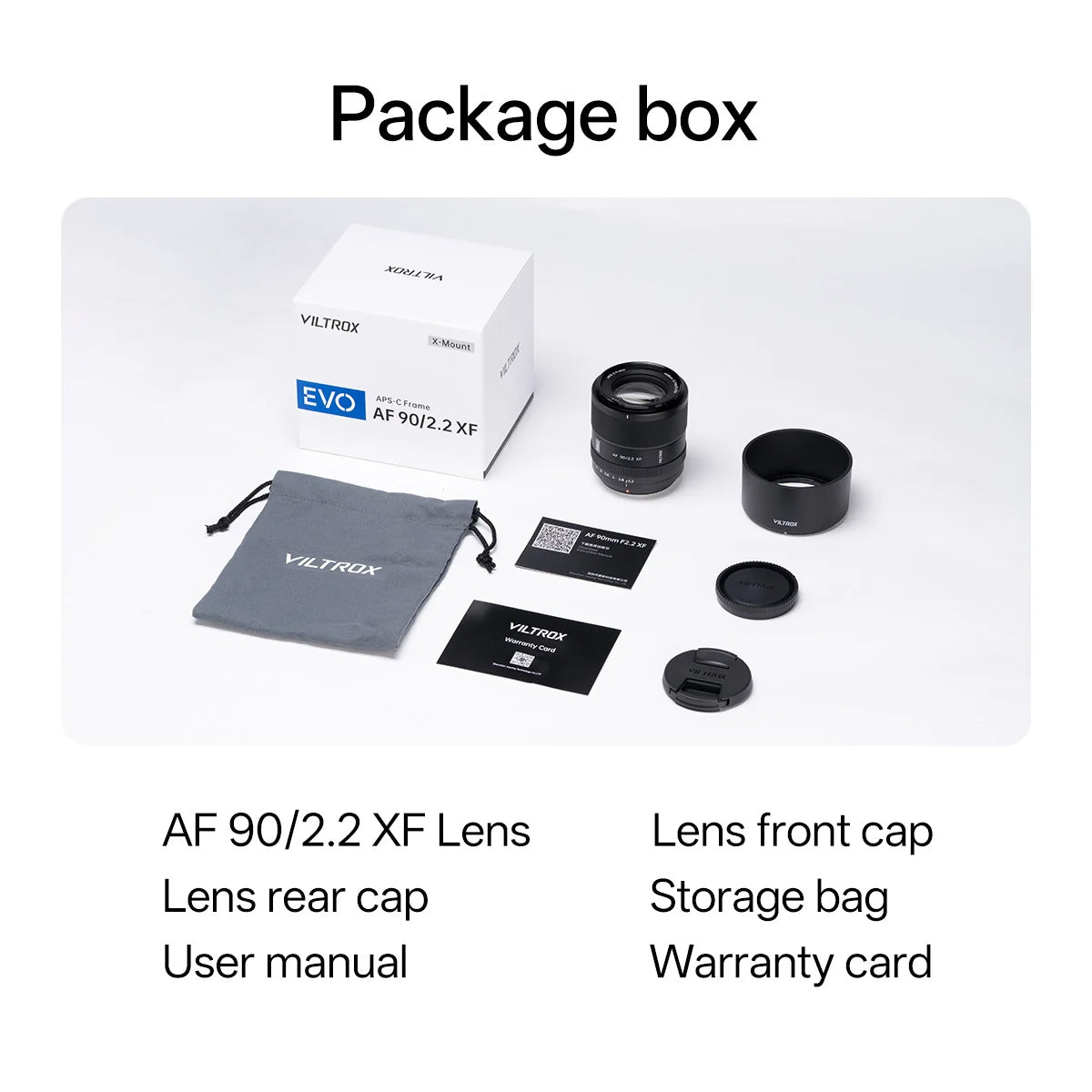 Viltrox AF 90mm F2.2 EVO APS-C Lens compatible with Fujifilm X-Mount