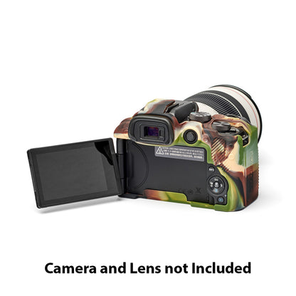 easyCover PRO Silicon Camera Case for Mirrorless Canon R10 - Camouflage - ECCR10C