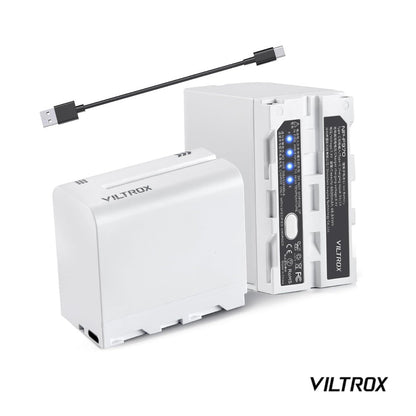 Viltrox NP-F970 6600mAh Lithium Battery with Type-C Fast Charging for LED Lights