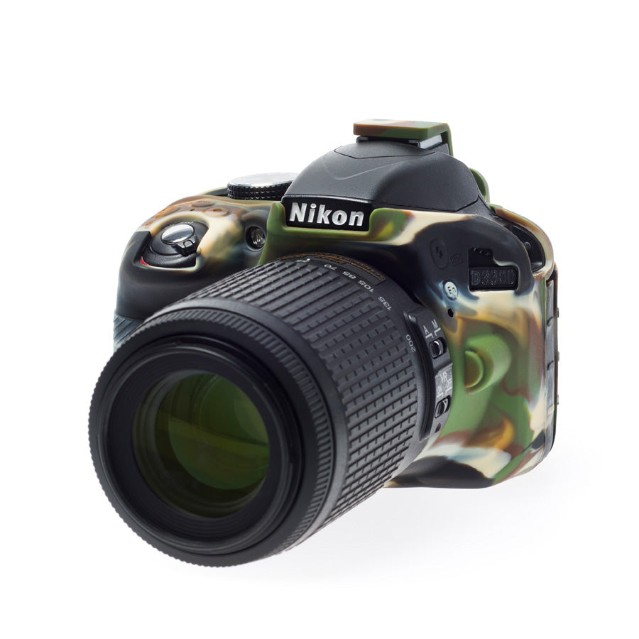 easyCover PRO Silicon DSLR Case for Nikon D3300 and 3400 - Camouflage