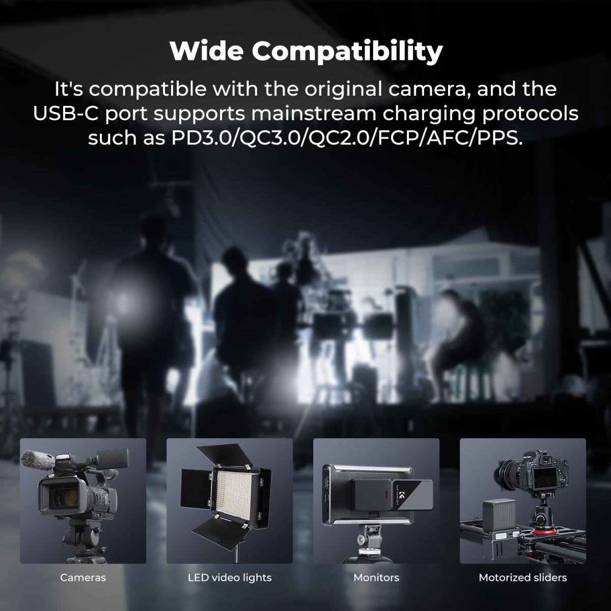 K&amp;F Concept 10500mAh NP-F970 USB-C Battery with PD 45W KF28-0073