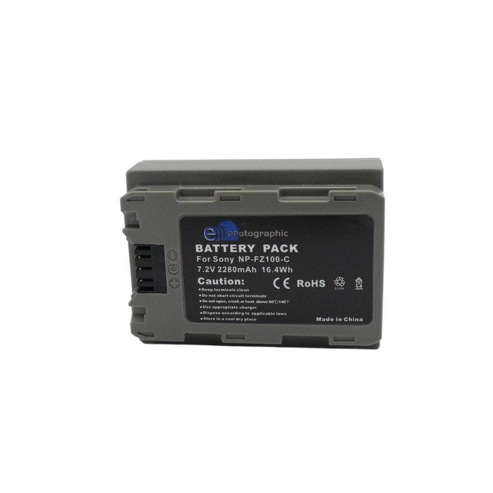 E Photographic NP-FZ100 2280 mAh Type C Battery for Sony