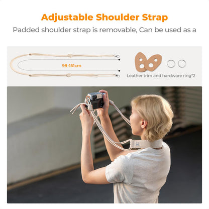 K&amp;F Urban Wander U11 Compact Lightweight Versatile 5 Liter Camera Sling Bag – Beige