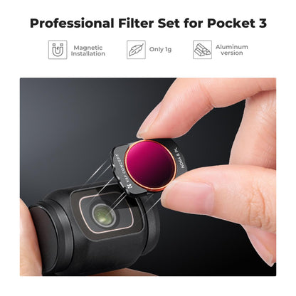 K&amp;F Concept CPL + ND4 + ND8 Magnetic Filter Kit for DJI OSMO Pocket 3