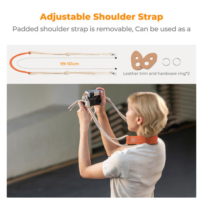 K&amp;F Concept Urban Wander U11 5 Liter Compact Lightweight Versatile Camera Sling Bag – Orange