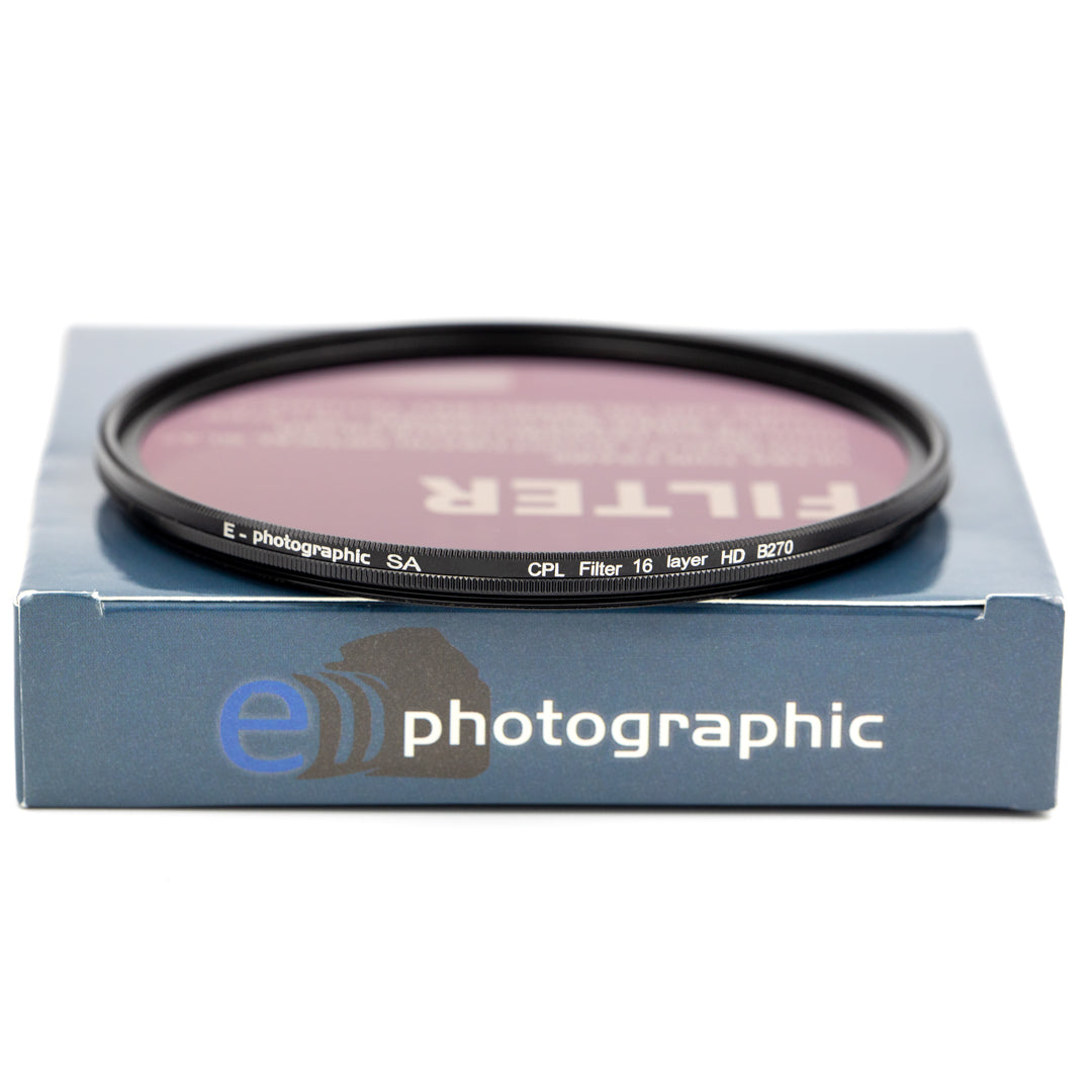 E-Photographic PRO 49mm Multicoated CPL Filter-German HD B270 Schott Optics