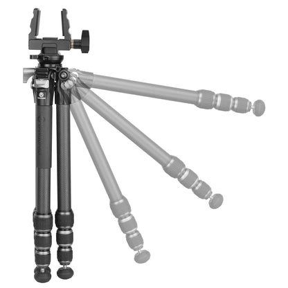 Vanguard ENDEAVOR LT 264 CGM Carbon Fiber Levelling Shooting Tripod Rest with GM-65 Rifle Clamp