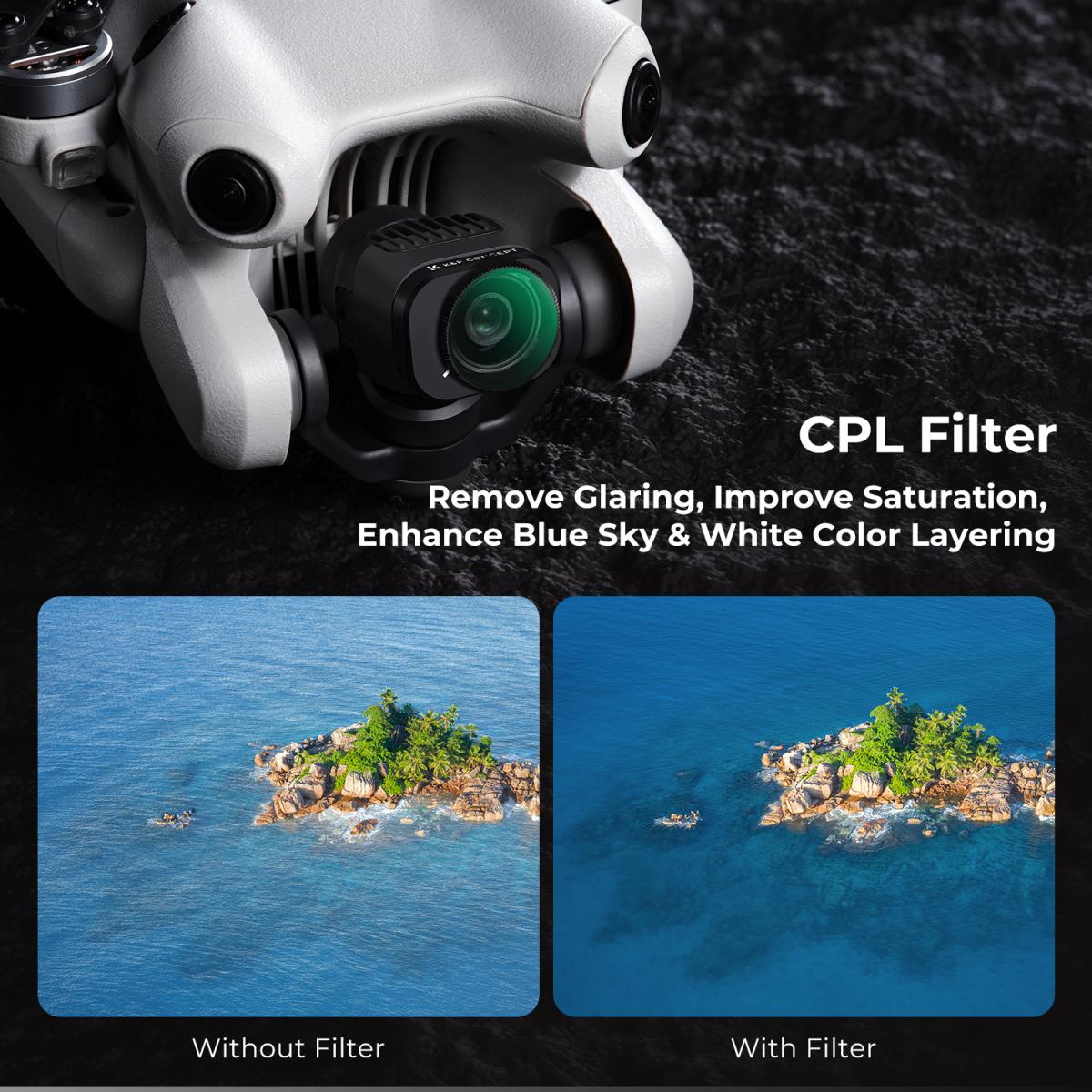 K&amp;F Concept PRO CPL Filter for DJI Mini 4 Drone