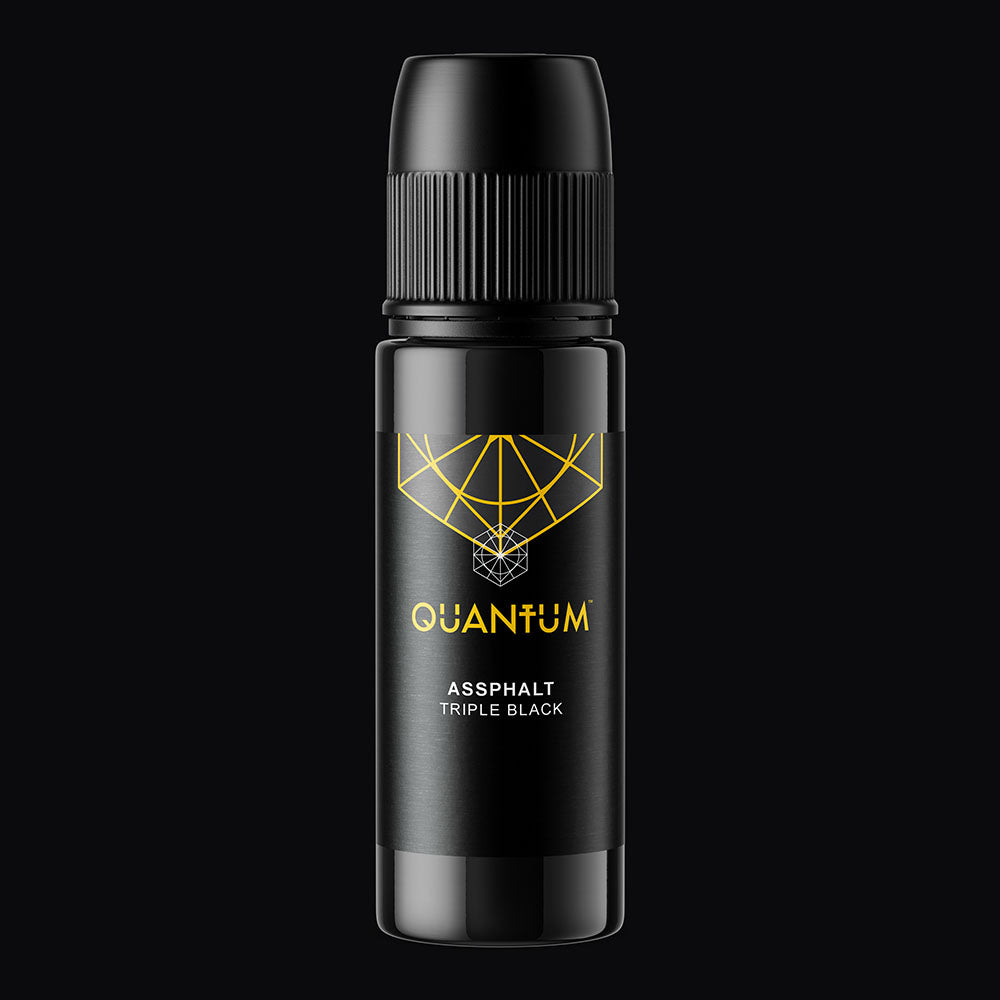 Quantum Tattoo Ink - 1oz Assphalt Black (Triple Black) 30ml