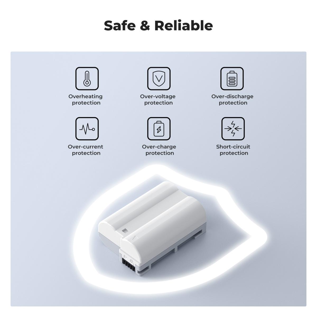 K&amp;F Concept EN-EL15C 2600mAh USB-C Battery Compatible with Nikon KF28-0041