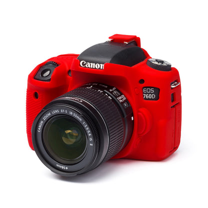 easyCover - Canon 760D DSLR - PRO Silicone Case - Red – ECC760DR