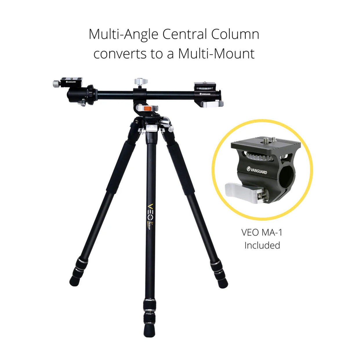 Vanguard VEO 3+ 263AB Versatile Aluminium Tripod w/Ball Head - 15kg Load Capacity