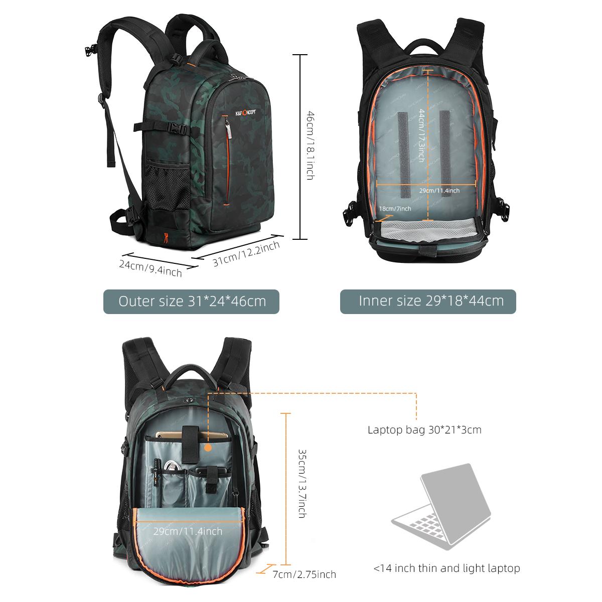 K&amp;F Concept Large National Geographic Back-Pack With Rear Opening KF13.119