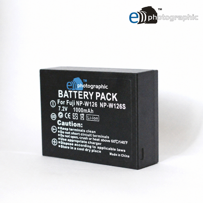 E-Photographic 1100mAh Lithium Battery for FujiFilm W126/S - EPHNPW126S