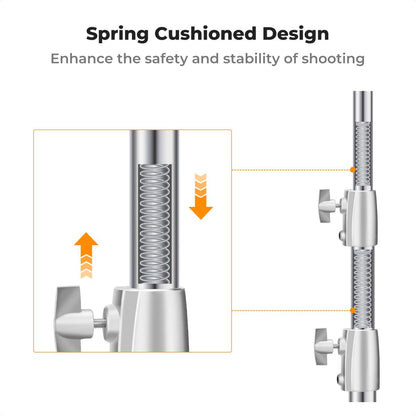 K&amp;F Concept 280cm Portable Stainless Steel Light Stand; Load Capacity 8kgs - KF34.044