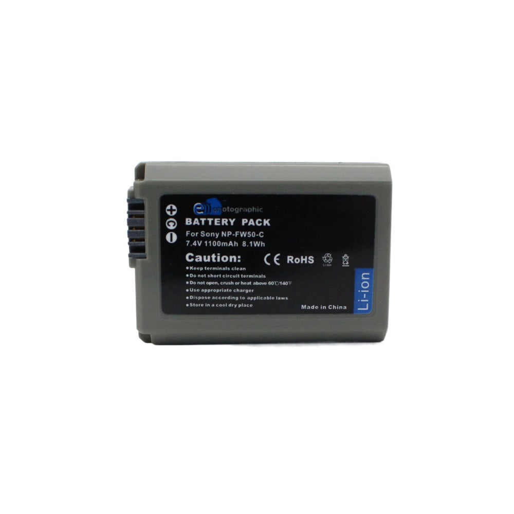 E Photographic NP-FW50 1100mAh Type C Battery for Sony