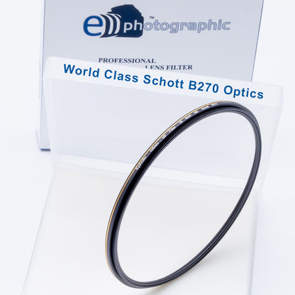 E-Photographic PRO 105 mm Multicoated UV Filter-German HD B270 Schott Optics