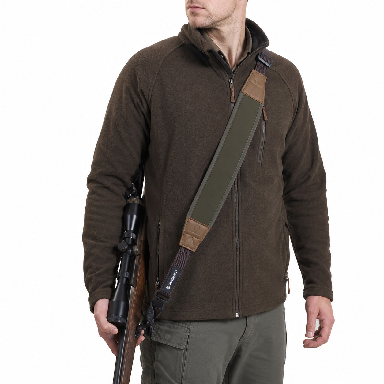 Vanguard Endeavor Sling 150G Neoprene Rifle Sling with Metal Swivels – Green