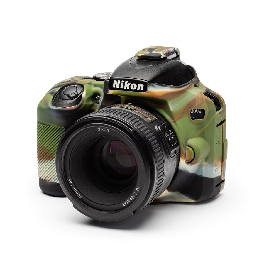 easyCover PRO Silicon DSLR Case for Nikon D3500 - Camouflage