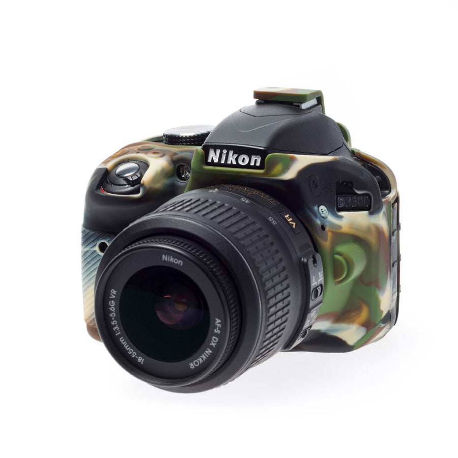 easyCover PRO Silicon DSLR Case for Nikon D3300 and 3400 - Camouflage