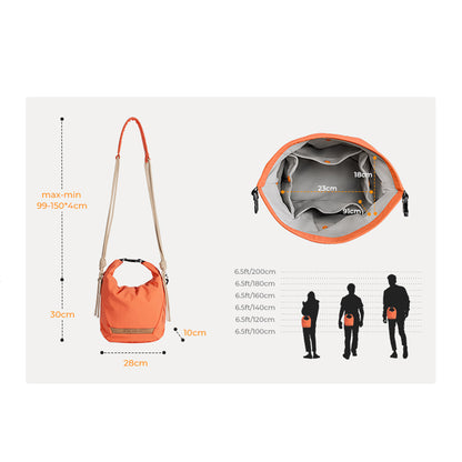K&amp;F Concept Urban Wander U11 5 Liter Compact Lightweight Versatile Camera Sling Bag – Orange