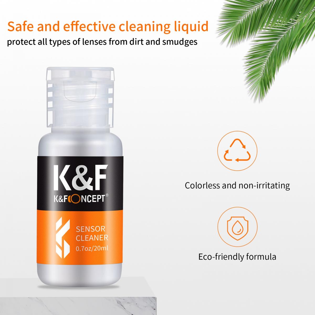 K&amp;F Concept 10 Pack 20ml Cleaning Liquid for Lenses, Sensors, Glasses etc.