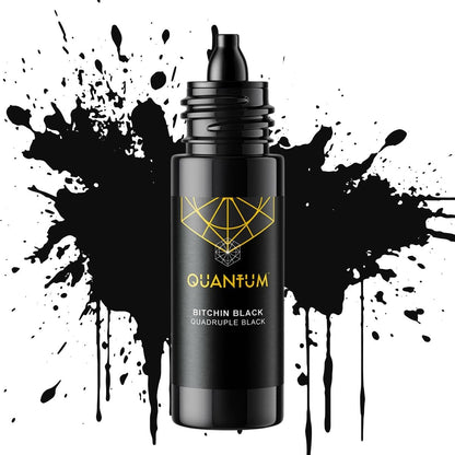Quantum Premium Tattoo Ink - 1oz Bitchin Black (30ml)