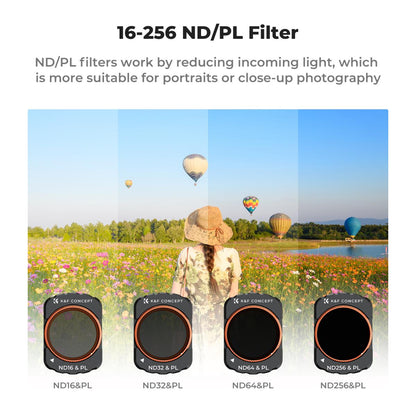 K&amp;F Concept Magnetic UV + CPL + ND/PL(4+5+6+8 stops) Filter Set for DJI Osmo Pocket 3