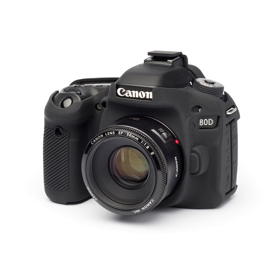 easyCover Silicone Protection Cover for Canon EOS 80D (Black)