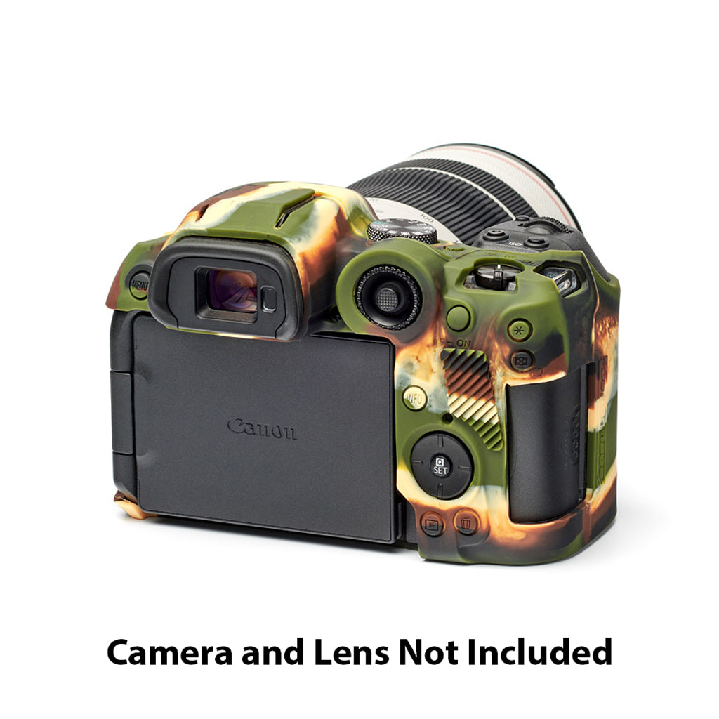 easyCover PRO Silicon Camera Case for Mirrorless Canon R7 - Camouflage - ECCR7C