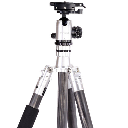 Jenova PRO.J Carbon Fibre Tripod 15kg Capacity - Mono Conversion-Silver 45872SV