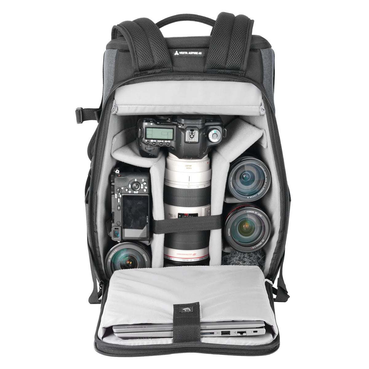 Vanguard VESTA Aspire 45 Camera Backpack with Rear Access and 14" Laptop Compartment