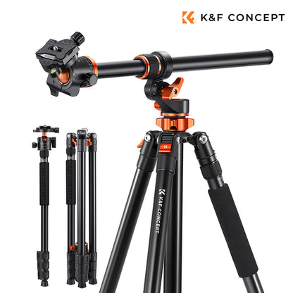 K&amp;F Concept T254A7 Tripod | PH-28L Head | Monopod Option | Cross Arm | KF09.119