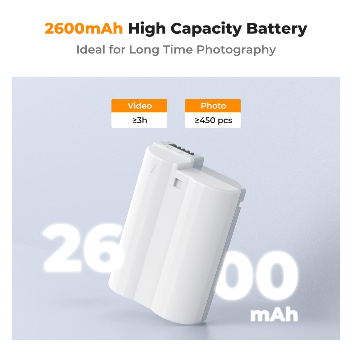 K&amp;F Concept EN-EL15C 2600mAh USB-C Battery Compatible with Nikon KF28-0041