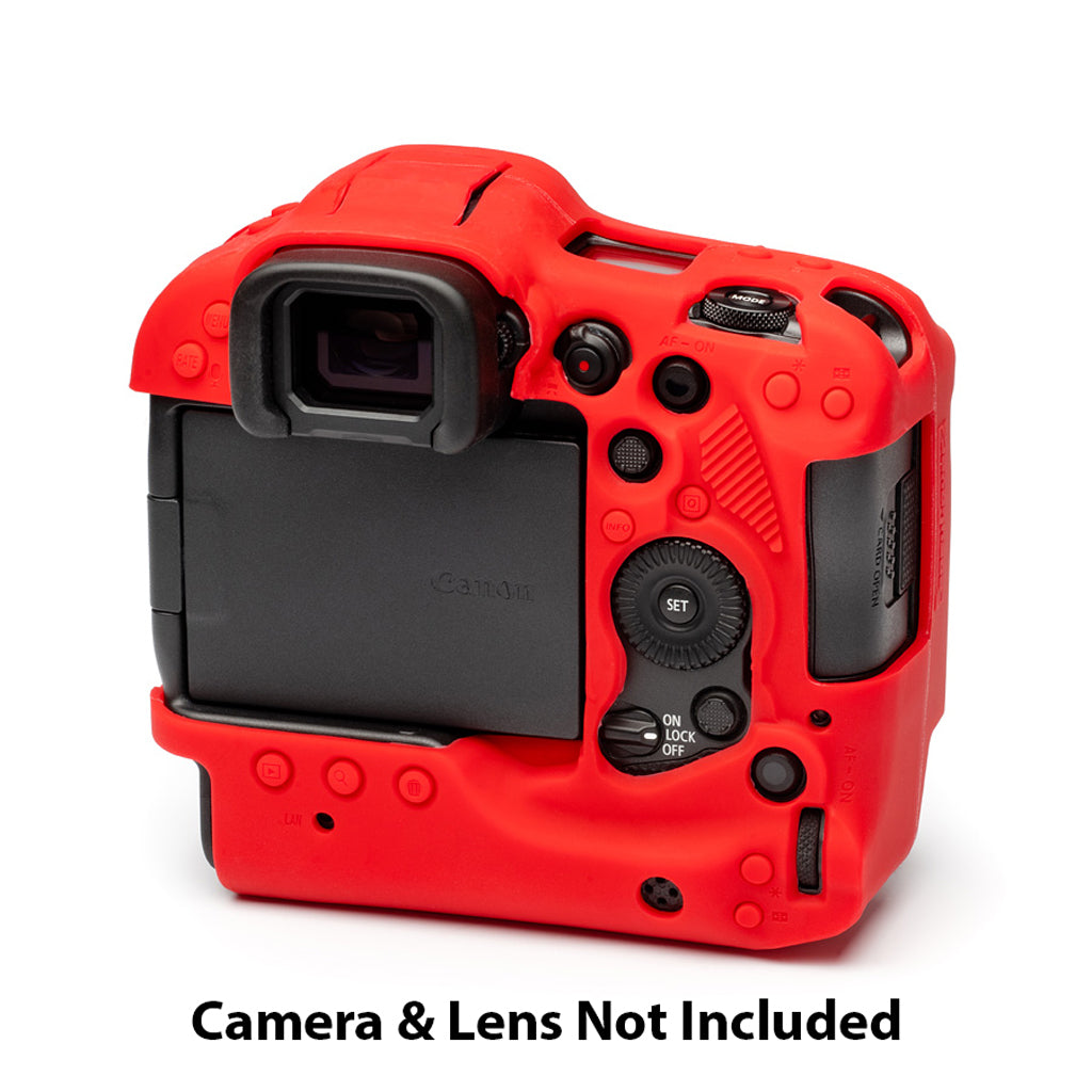 easyCover PRO Silicon Camera Case for Mirrorless Canon R3 - Red - ECCR3R