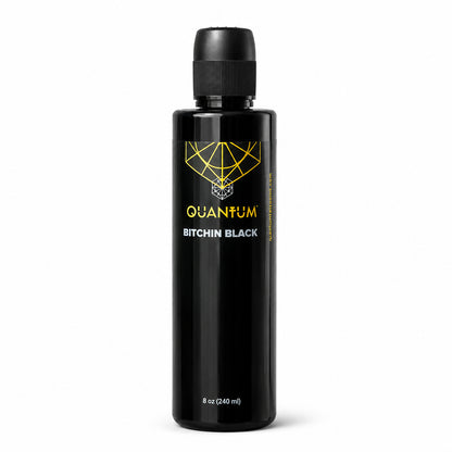 Quantum Premium Tattoo Ink - 8oz Bitchin Black (240ml)