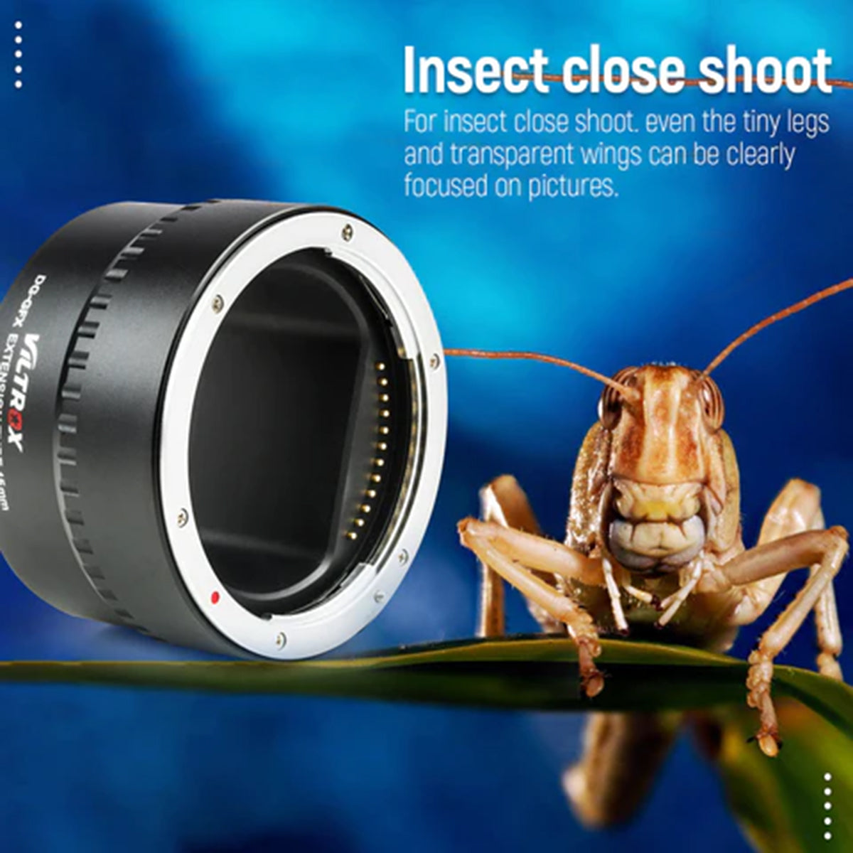 Viltrox 45mm Auto Focus Macro Extension Tube for Fuji GFX Mount Lenses