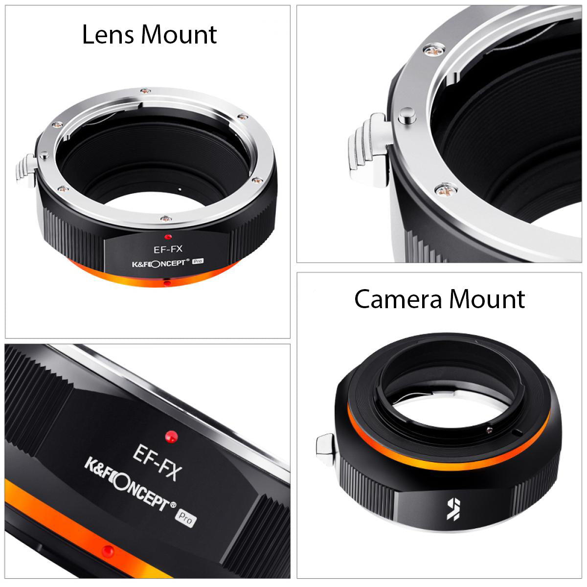 K&amp;F Concept M12115 PRO Lens Adapter for Canon EOS EF to Fuji FX - KF06-450