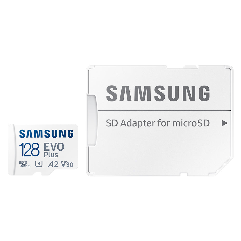 Samsung 128GB EVO Plus 130Mb/s Micro SD Card &amp; SD Adapter for a Wide Range of Devices