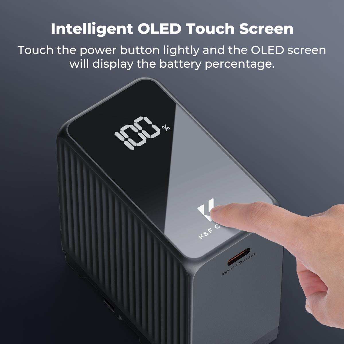 K&amp;F Concept 10500mAh NP-F970 USB-C Battery with PD 45W KF28-0073