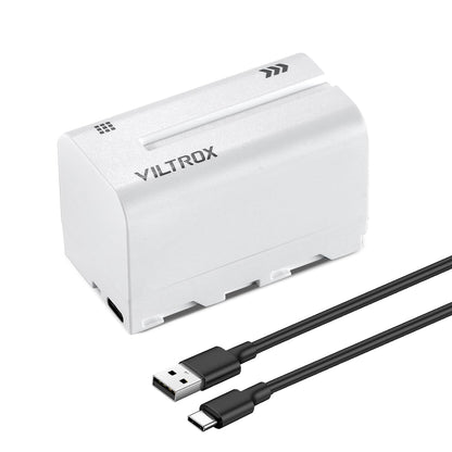 Viltrox NP-F750 4400mAh Lithium Battery with Type-C Fast Charging for LED Lights