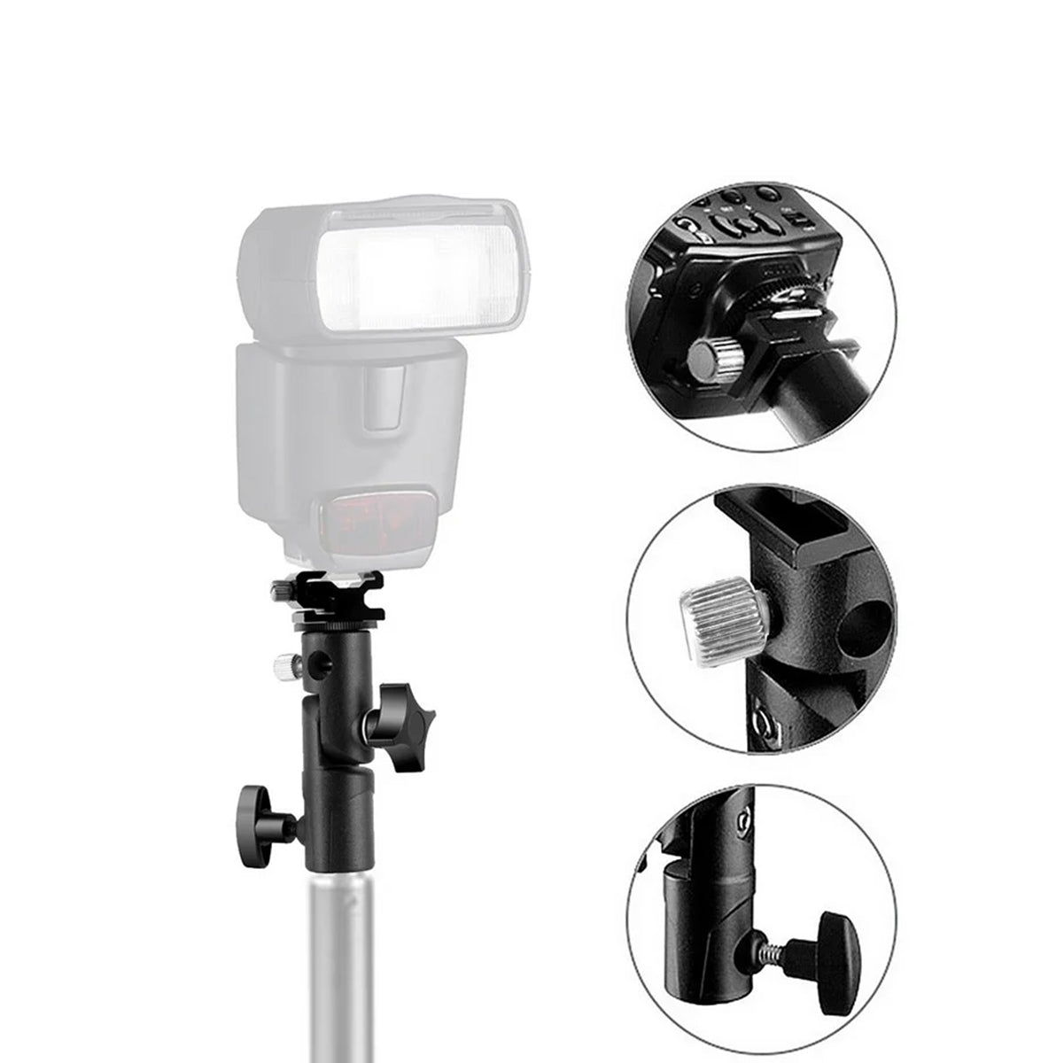 E-Photographic E-Type Adjustable Flash Shoe Mount &amp; Umbrella Bracket - EPH-K008