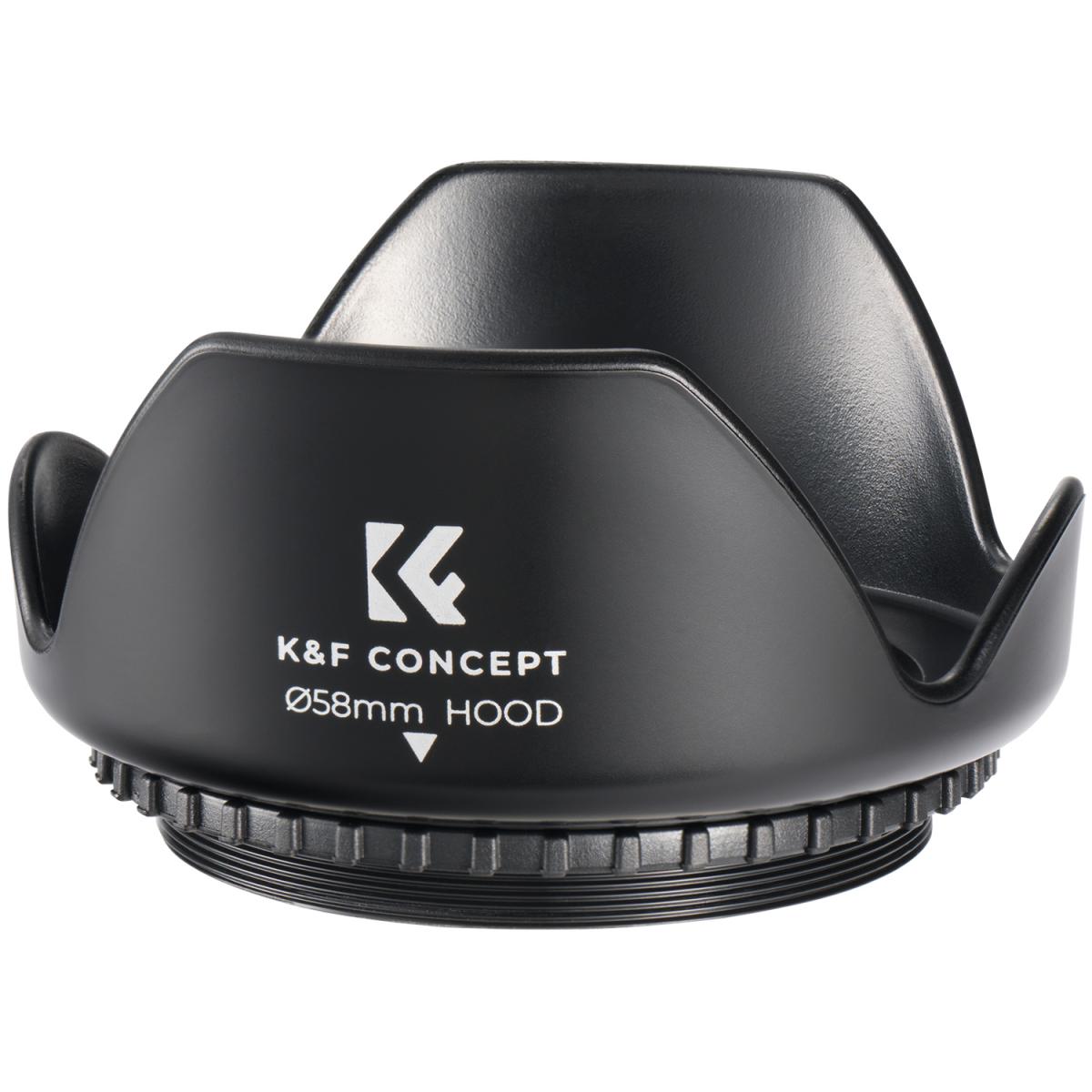 K&amp;F Concept 58mm Lens Hood+Cloth Kit