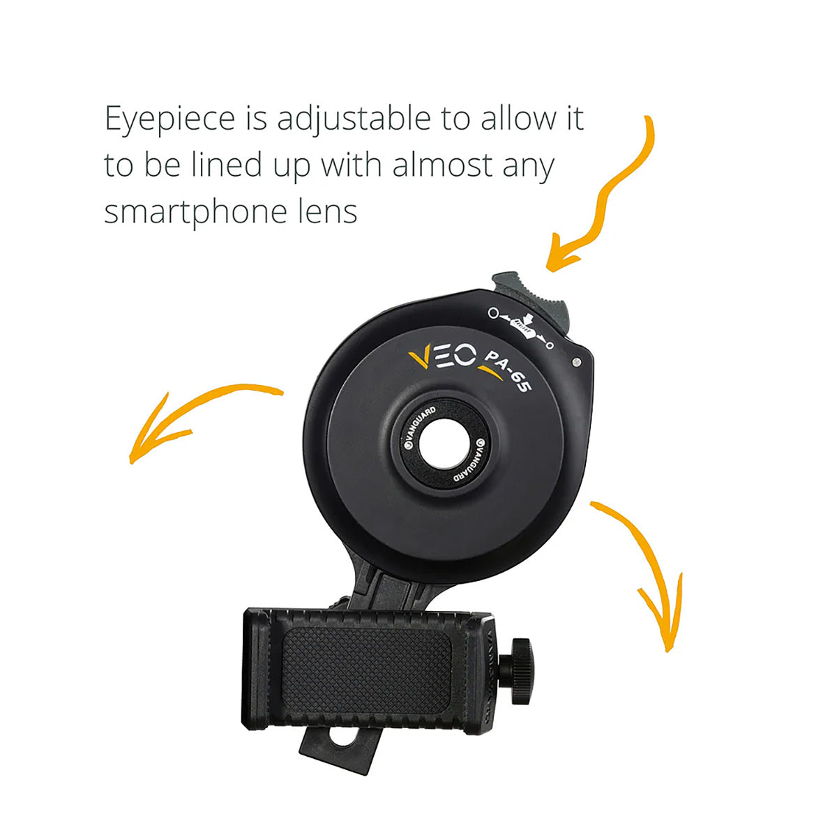 Vanguard VEO PA-65 Universal Digiscope Adaptor For Use With Spotting Scopes and Binoculars